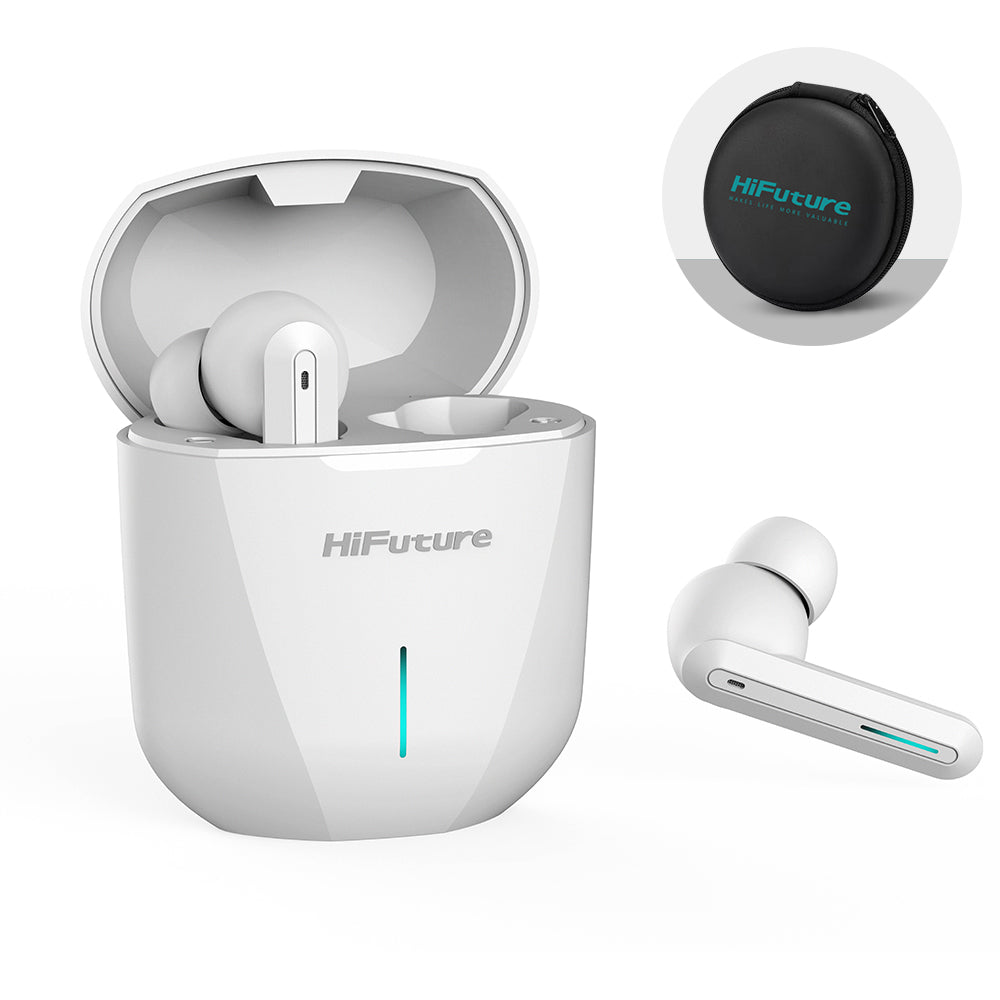 White Radge TWS-Earbuds- HiFuture