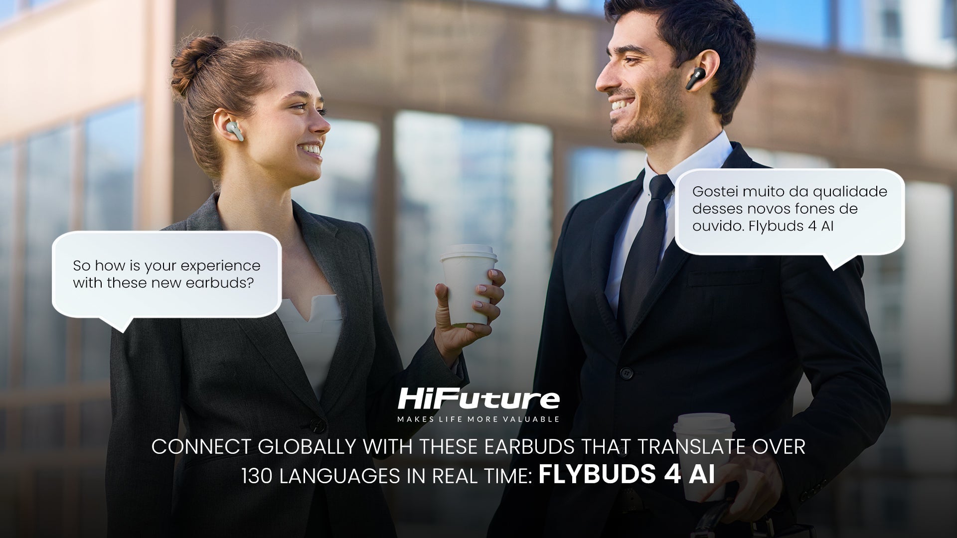 Connect Globally with these Earbuds that Translate Over 130 Languages in Real Time: FlyBuds 4 AI