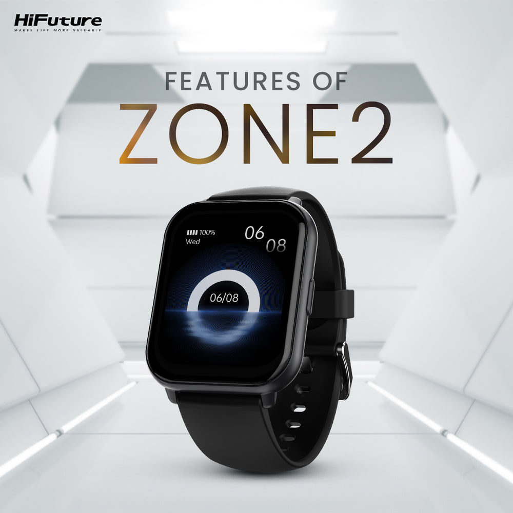 HiFuture Zone2 Smartwatch with Effortless Wireless Calling & 1.96 inch ...