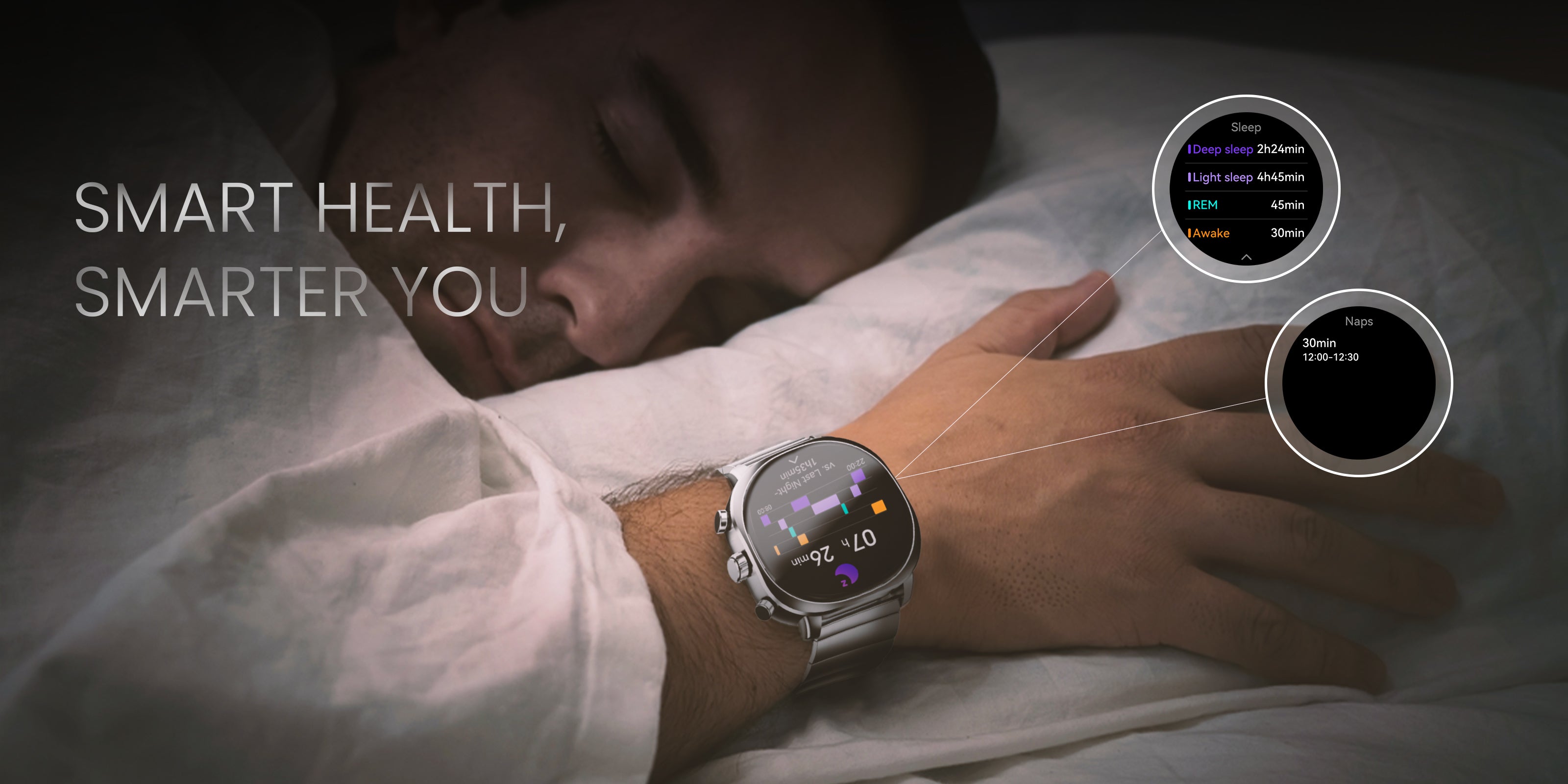 Track and monitor online your vitals smart watch