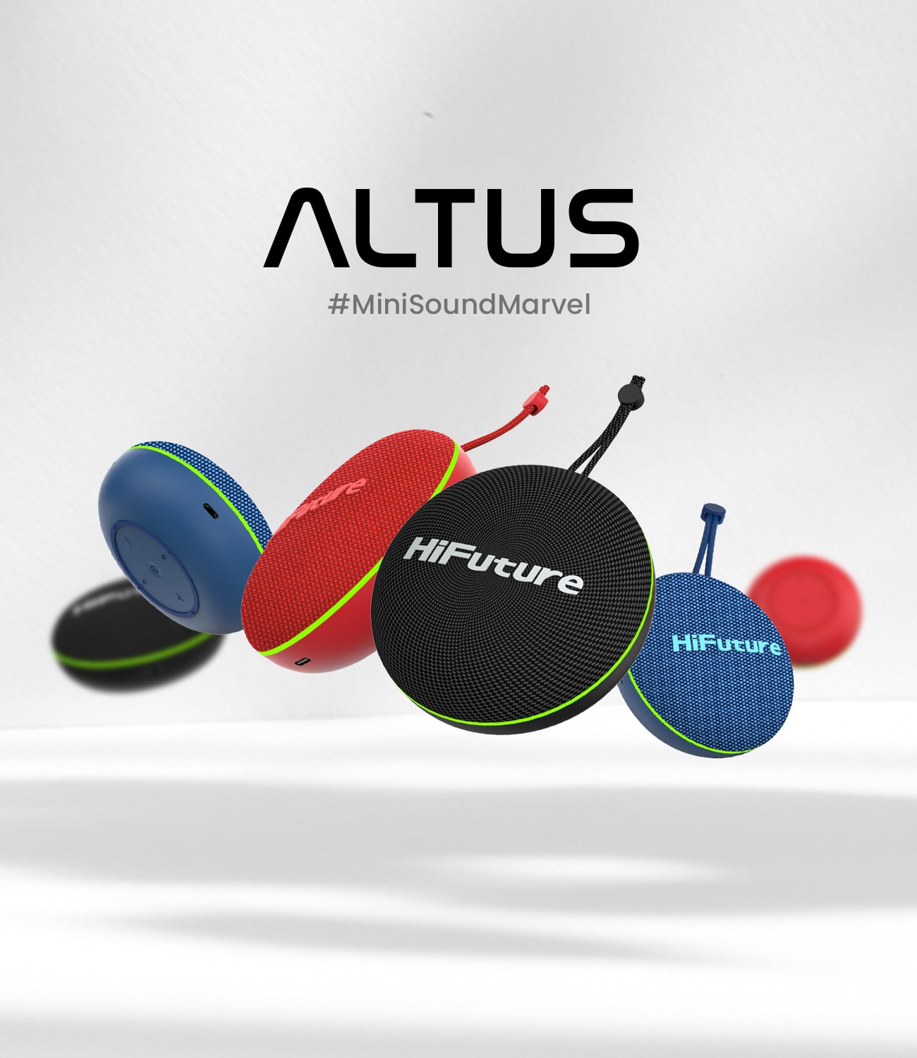 HiFuture ALTUS Wireless Speaker with IPX5 Waterproof, 10W Output, TWS Mode