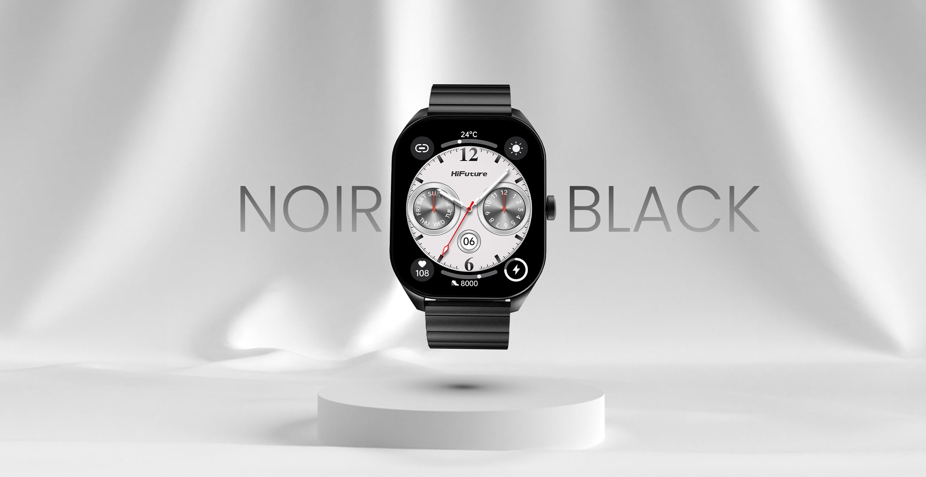 Apex Smartwatch Noir Black color