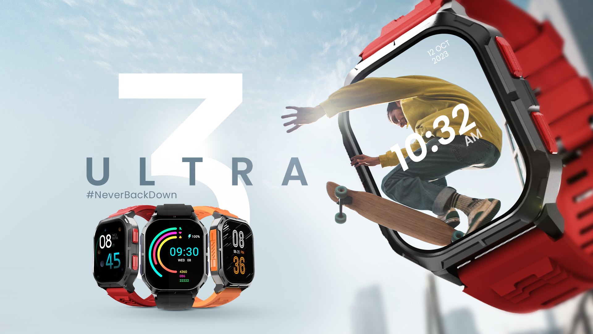HiFuture Ultra3 Smartwatch with a Spectacular 2.0-inch IPS Display, Wireless Calling, IP68 Waterproof Rating