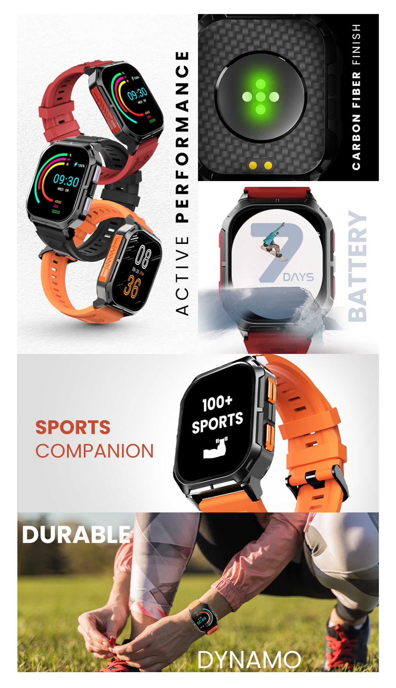 HiFuture Ultra3 Smartwatch with 2.0-inch IPS Display, Wireless Calling, IP68 Waterproof Rating