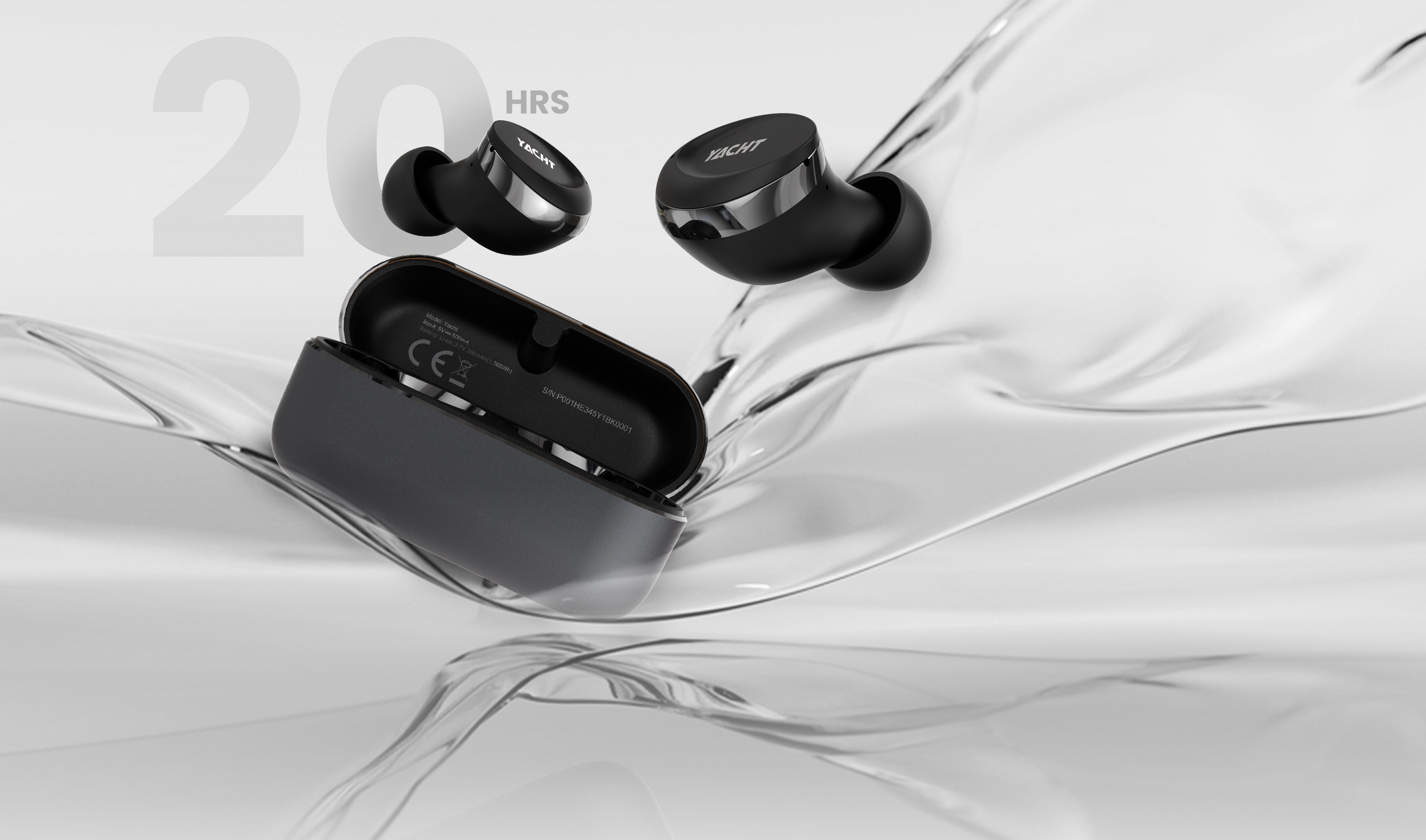 20 hour battery Yacht wireless earbuds